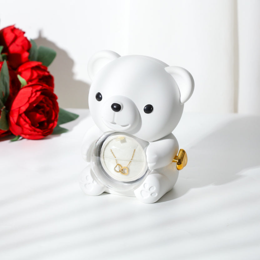 Eternal Rose Bear With Necklace