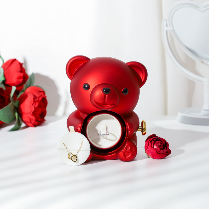 Eternal Rose Bear With Necklace