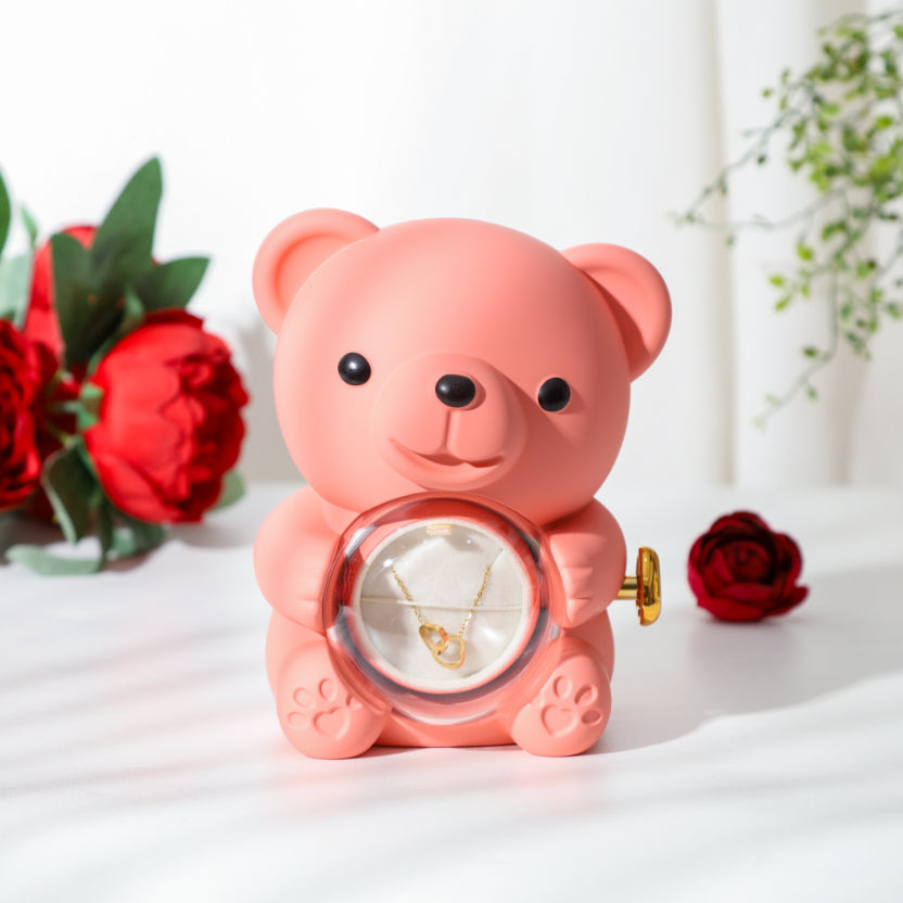 Eternal Rose Bear With Necklace